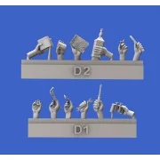 Assorted hands set No.4, 1/35 - Royal Model RM914