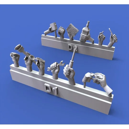 Assorted hands set No.4, 1/35 - Royal Model RM914