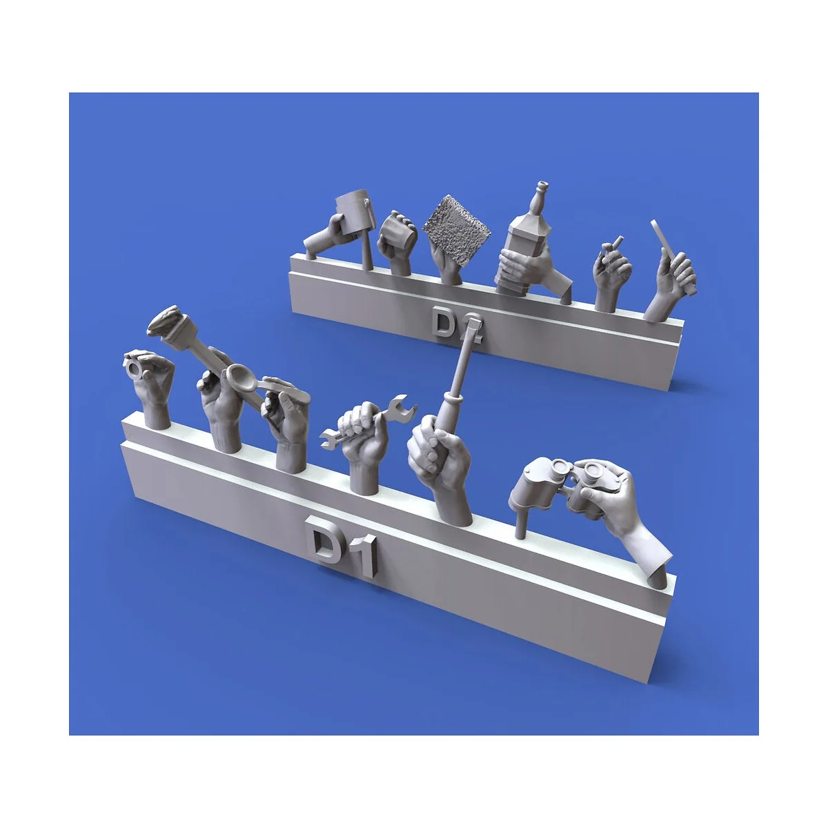 Assorted hands set No.4, 1/35 - Royal Model RM914