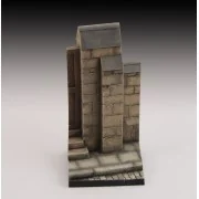 Base with wall and road, 1/32 - Royal Model RM921