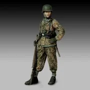 German soldier with rifle, 1/48 - Royal Model RM922