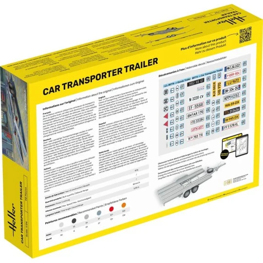 STARTER KIT Car Transporter Trailer, 1/24 - Heller 56774 STARTER KIT Car Transporter Trailer, 1/24 - Heller 56774