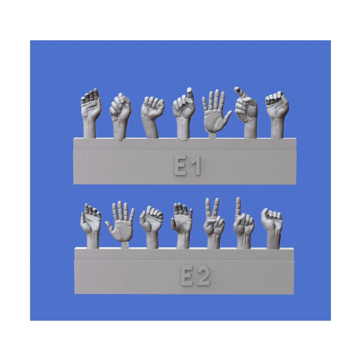 Assorted hands set No.5, 1/35 - Royal Model RM959