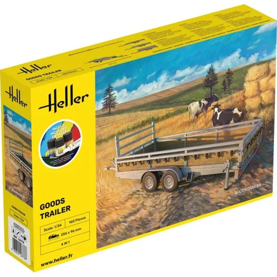 STARTER KIT Goods Trailer, 1/24 - Heller 56778 STARTER KIT Goods Trailer, 1/24 - Heller 56778