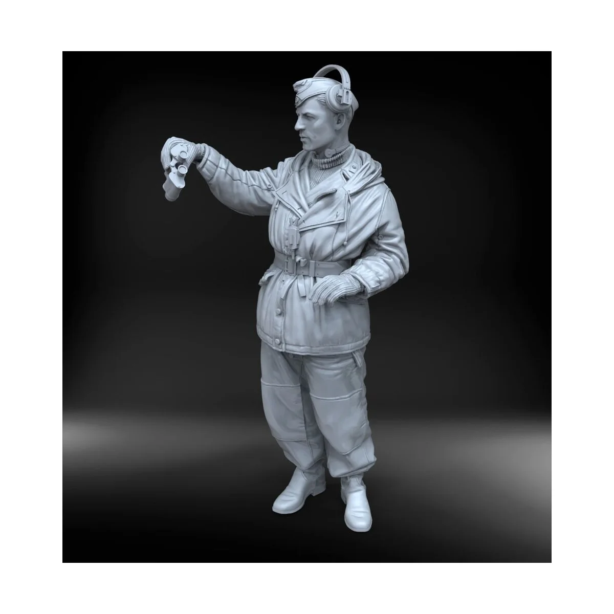 German tanker in winter dress with Tiger I Early cupola, 1/35 - Roy...