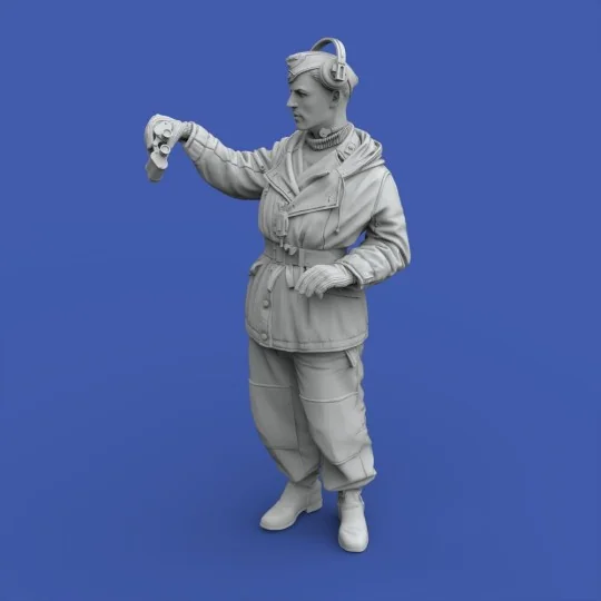 German tanker in winter dress with Tiger I Early cupola, 1/35 - Roy...