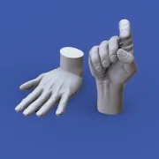 Assorted hands set No. 3, 1/16 - Royal Model RM964