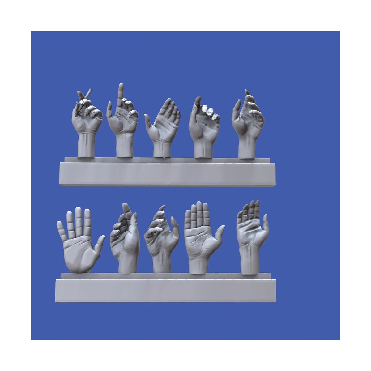 Assorted hands set No. 5, 1/16 - Royal Model RM967