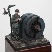 German infantry soldier eating - WWII, 1/35 - Royal Model RM972