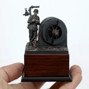 German infantry soldier eating - WWII, 1/35 - Royal Model RM972