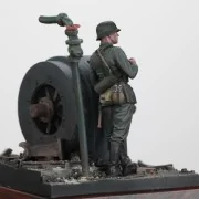 German infantry soldier eating - WWII - Royal Model RM972