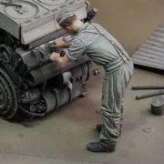 German soldier at work - WWII, 1/72 - Royal Model RM974