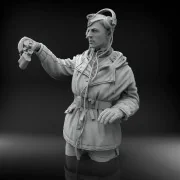 German tanker in winter dress with Tiger I Early cupola, 1/16 - Roy...