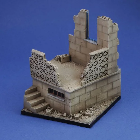 Mid orient ruin base 'cm9x9', 1/35 - Royal Model RM988