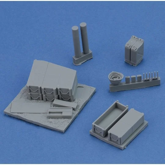 Base with 105 mm Ammo with Cases cm4x4 - Royal Model RM992