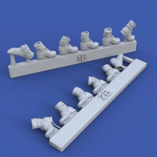 German infantry boots with gaiters-various positions-WWII (no.2) - ...