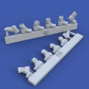 German infantry boots with gaiters-various positions-WWII (no.2), 1...