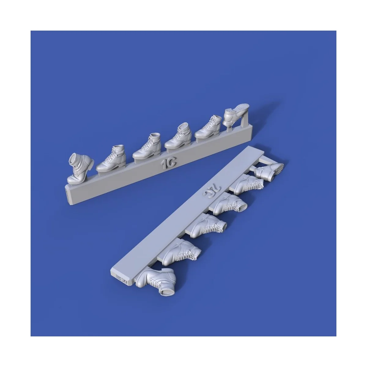 German infantry boots-various positions-WWII No.5, 1/35 - Royal Mod...