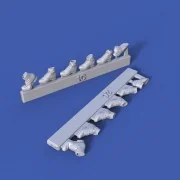 German infantry boots-various positions-WWII No.5, 1/35 - Royal Mod...