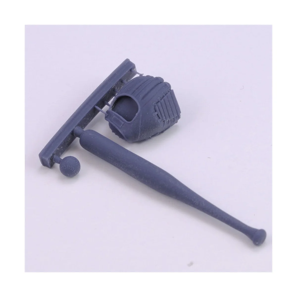 Baseball accessories set 3D printed - Royal Model RM1019