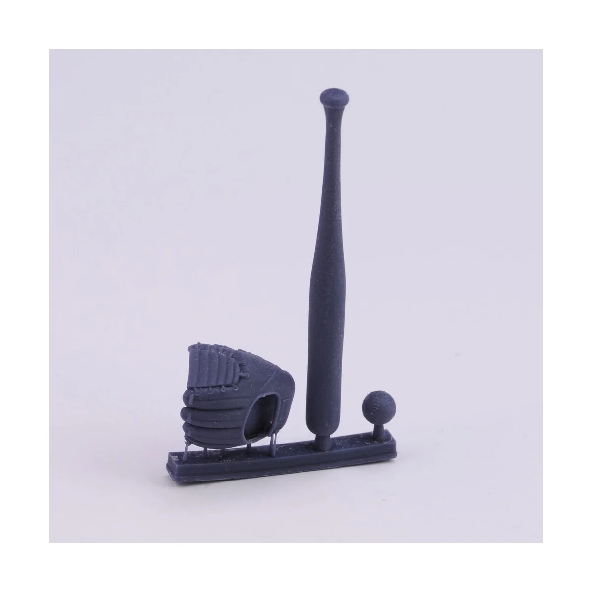 Baseball accessories set 3D printed - Royal Model RM1019