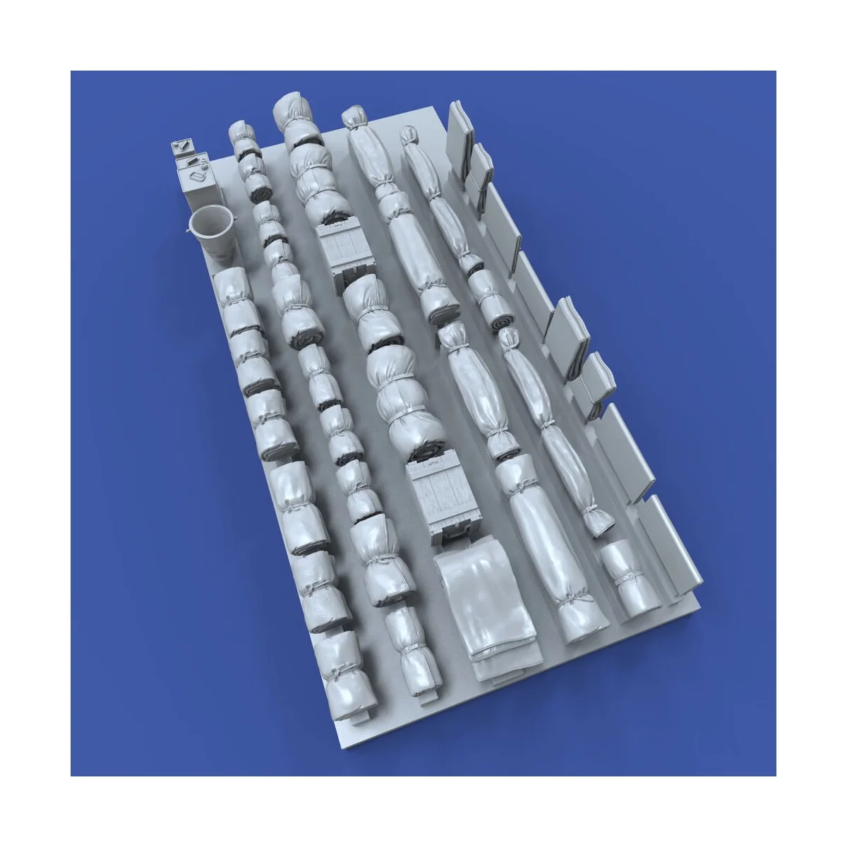 Tentpaks and bedrolls, 1/72 - Royal Model RM1033