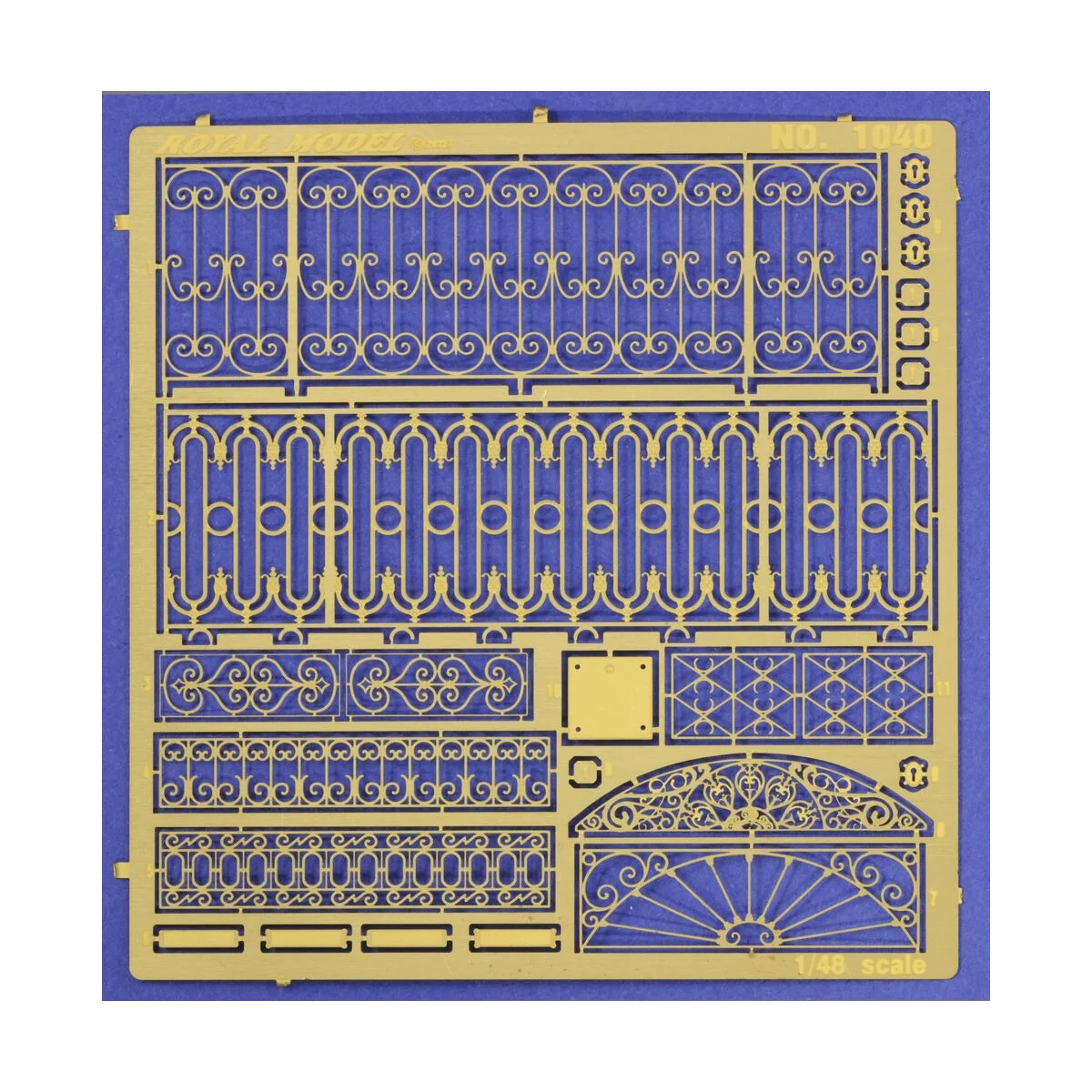 Assorted Railings Set, 1/48 - Royal Model RM1040