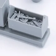 Toolbox, oil cans and bucket, 1/16 - Royal Model RM1043