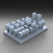 U.S. assorted bags set - WWII - Royal Model RM1053