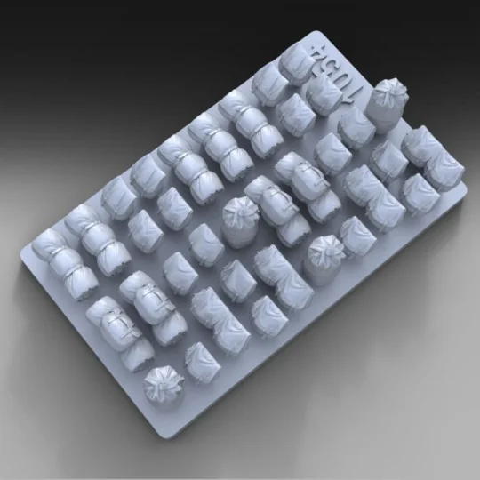 U.S. assorted bags set - WWII, 1/72 - Royal Model RM1054