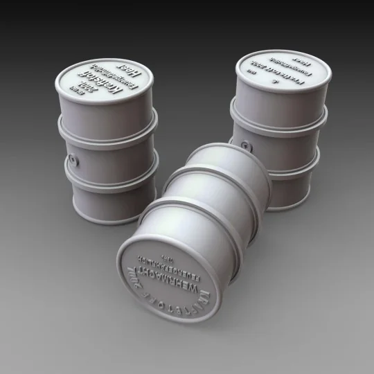 German fuel drums - WWII 15pcs., 1/48 - Royal Model RM1069