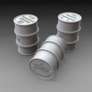 German fuel drums - WWII 15pcs., 1/48 - Royal Model RM1069