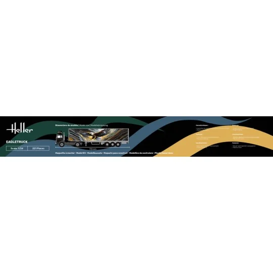 STARTER KIT Eagletruck, 1/24 - Heller 56784 STARTER KIT Eagletruck, 1/24 - Heller 56784