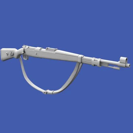 Mauser K98 rifle 3D printed, 1/16 - Royal Model RM1079