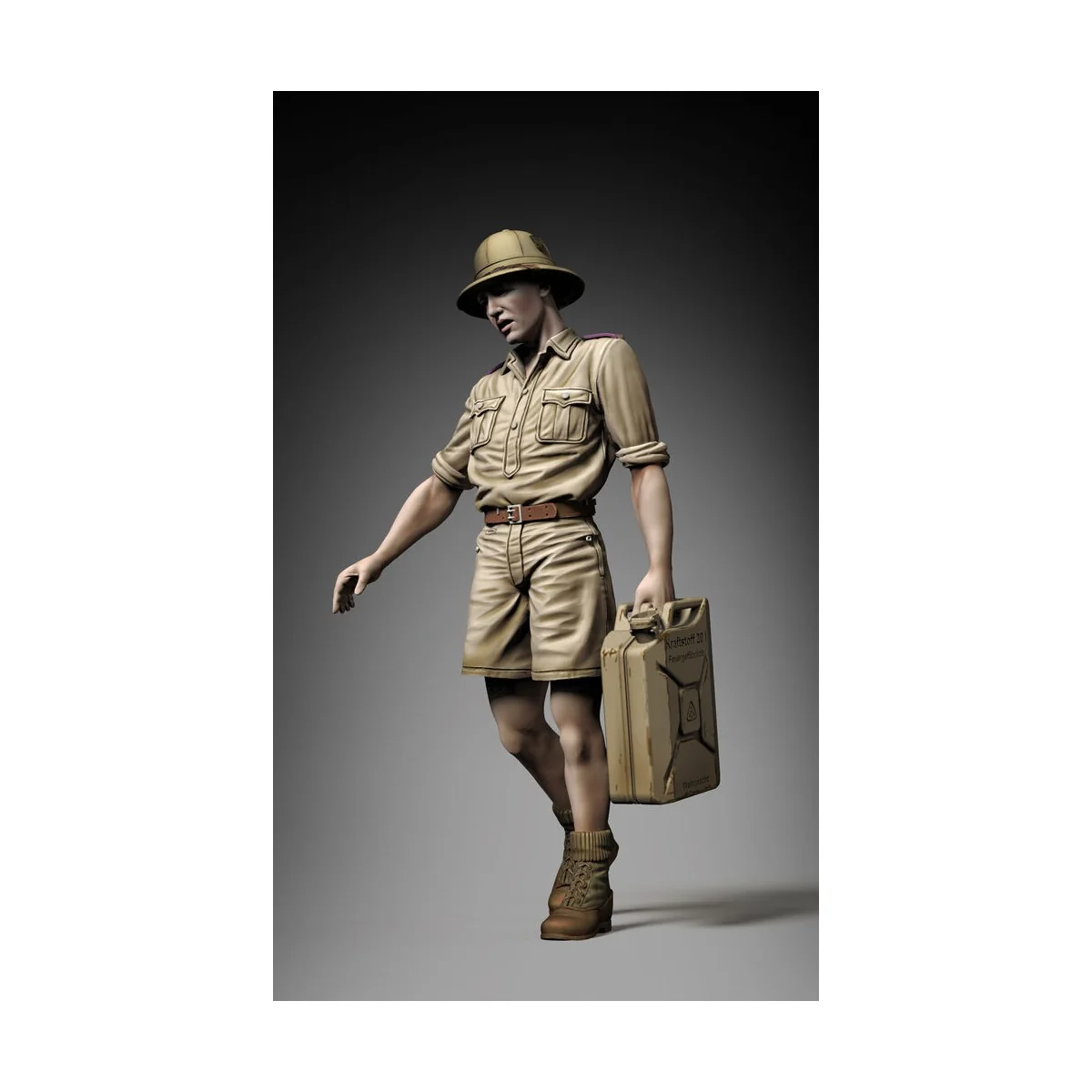 German DAK soldier holding jerrycan 3D printed, 1/35 - Royal Model ...