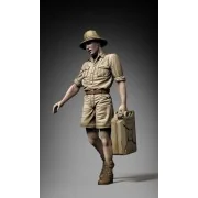 German DAK soldier holding jerrycan 3D printed - Royal Model RM1084