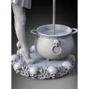 Witch Pinup Girl Halloween, 1/24 - Royal Model RM1108