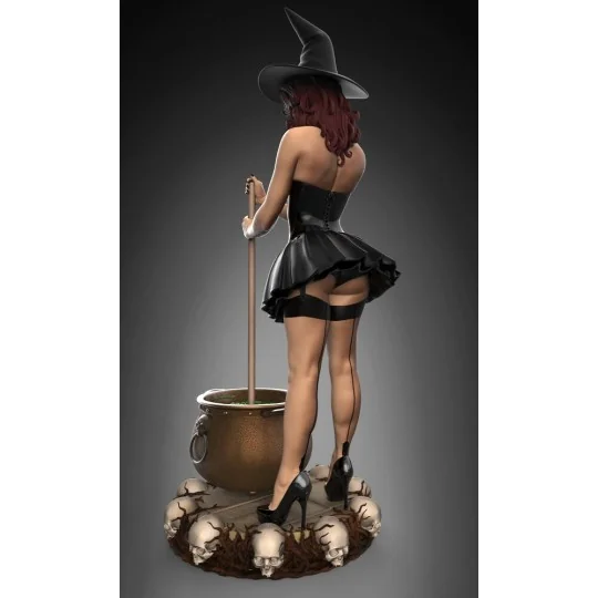 Witch Pinup Girl Halloween, 1/24 - Royal Model RM1108