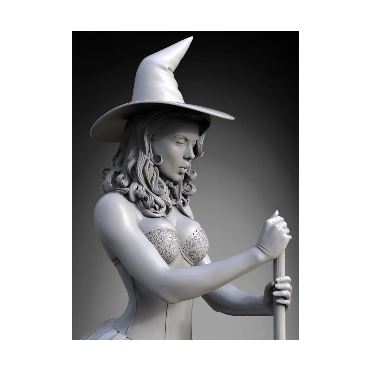Witch Pinup Girl Halloween - Royal Model RM1109
