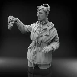 German tanker in winter dress (Tiger I cupola not included), 1/16 -...