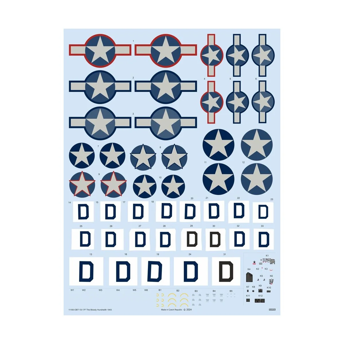 The Bloody Hundredth 1943, B-17F - Eduard Plastic Kits 11183