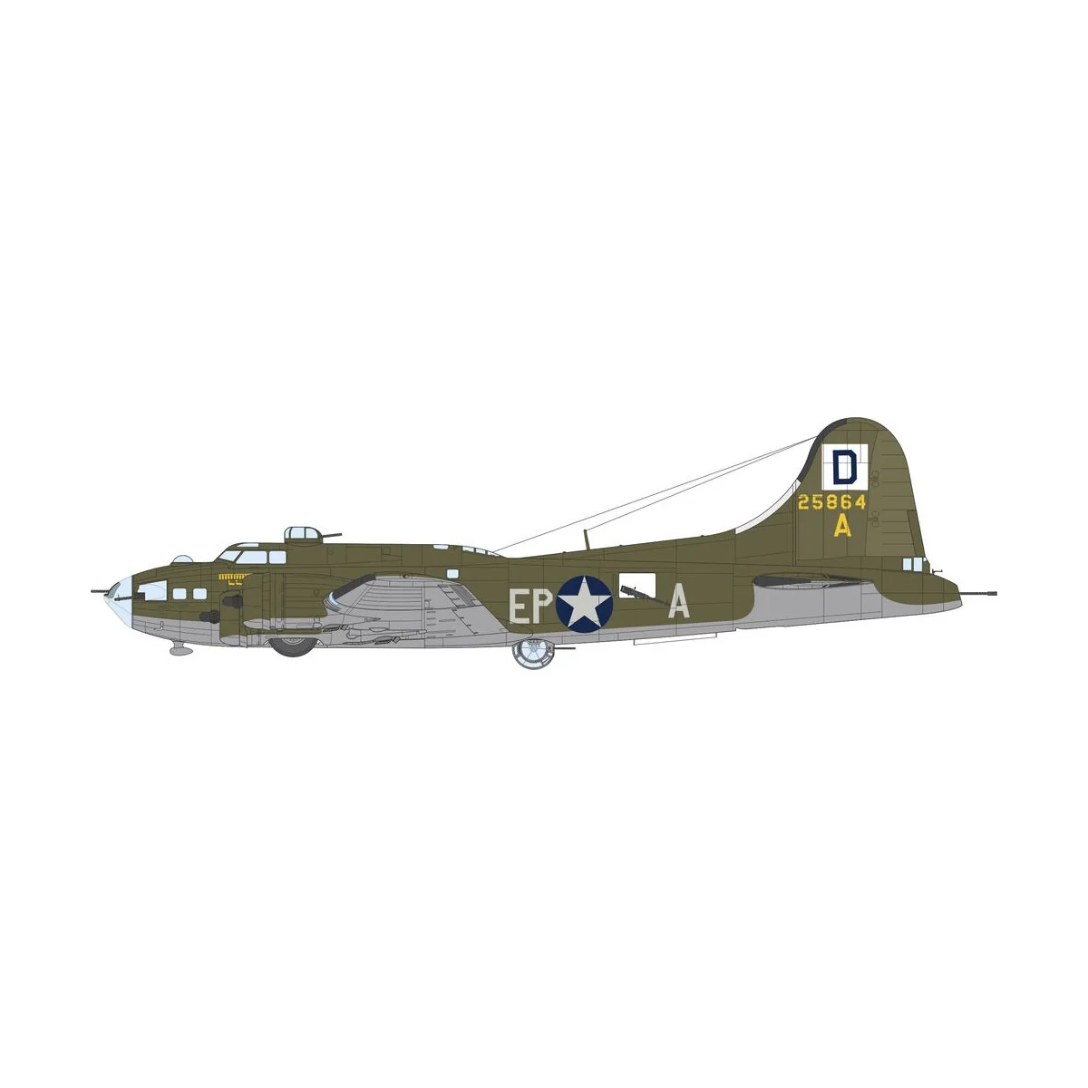 The Bloody Hundredth 1943, B-17F - Eduard Plastic Kits 11183