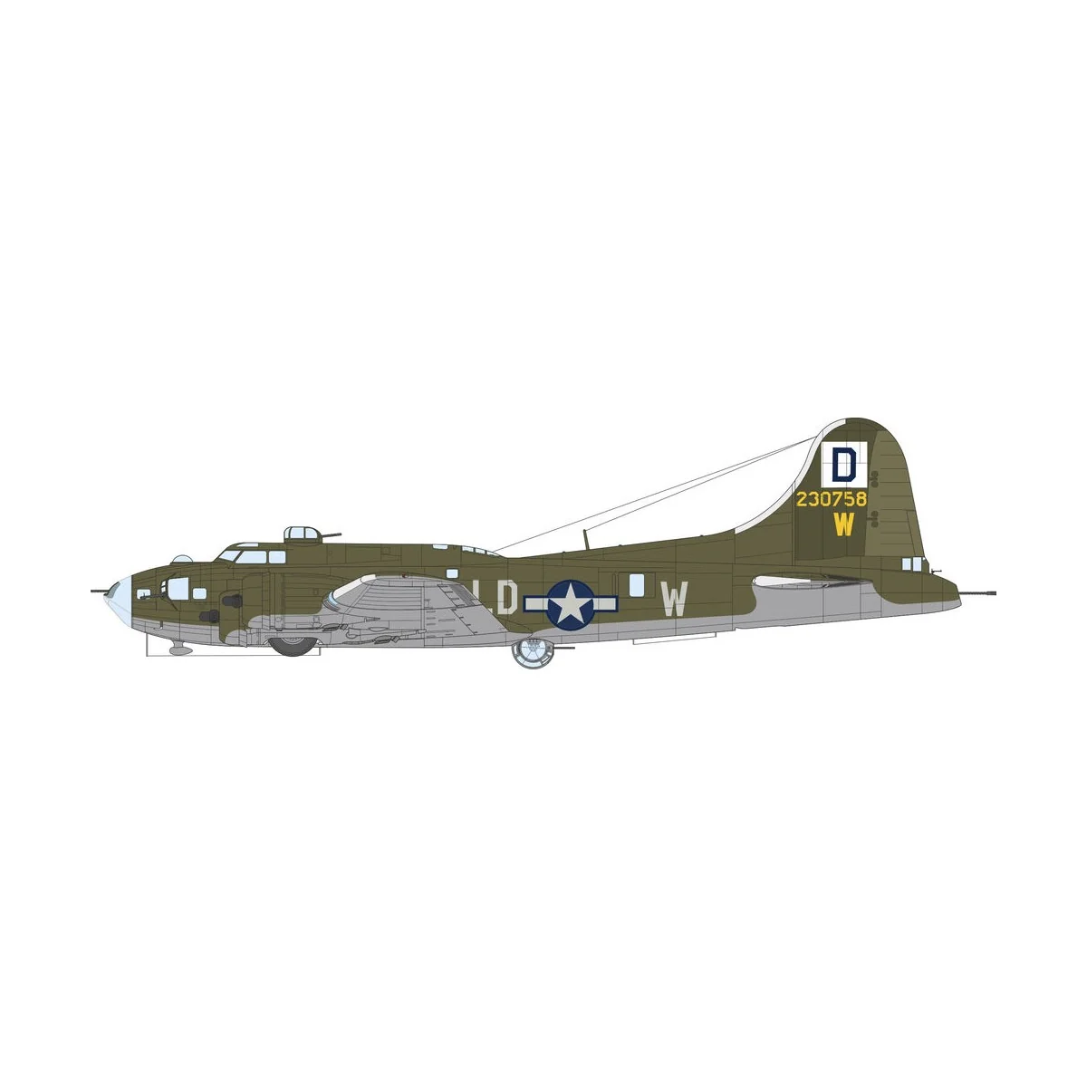 The Bloody Hundredth 1943, B-17F - Eduard Plastic Kits 11183