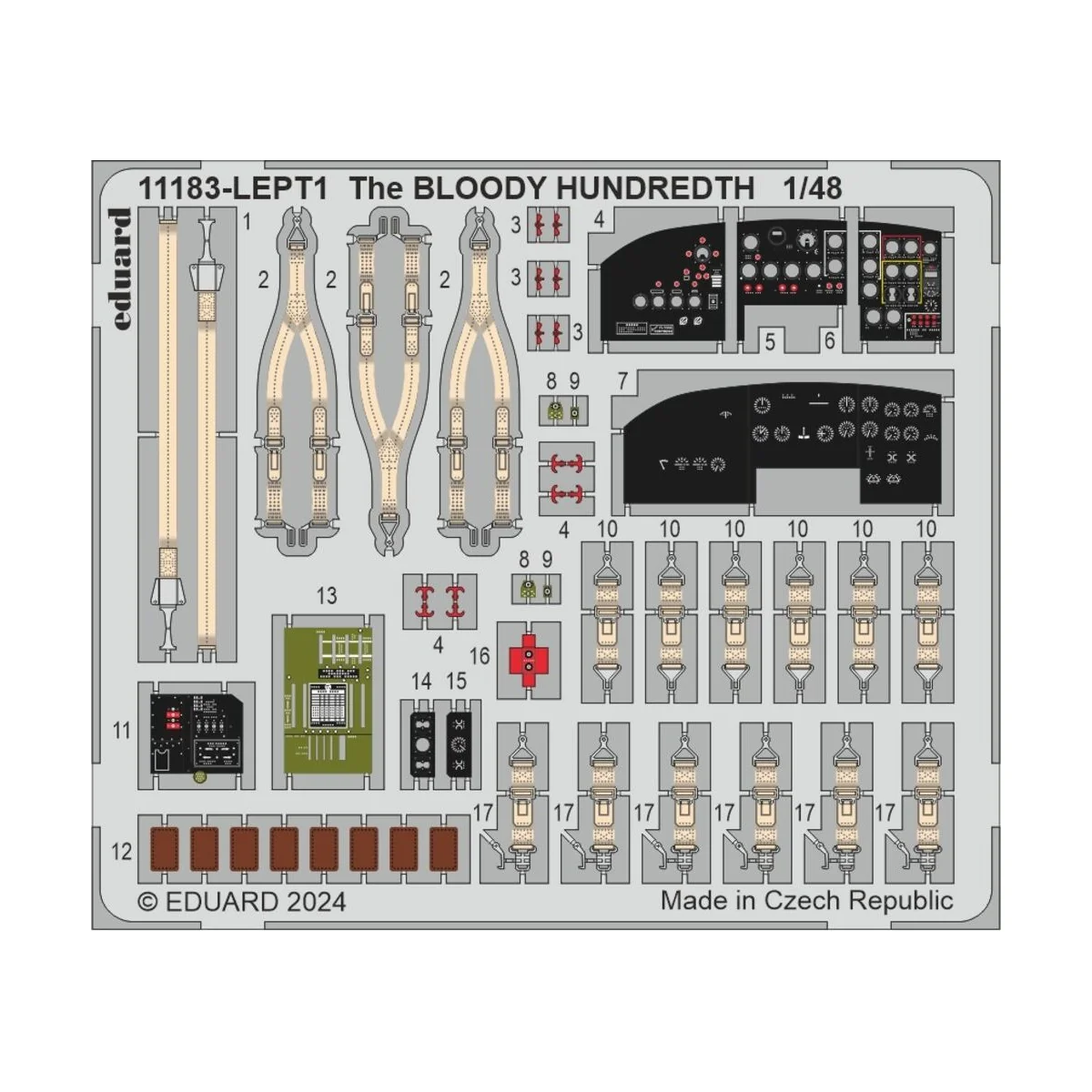 The Bloody Hundredth 1943, B-17F - Eduard Plastic Kits 11183