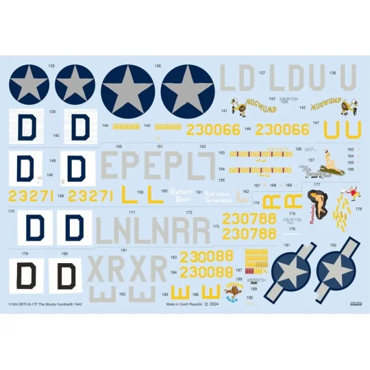 The Bloody Hundredth 1943, B-17F - Eduard Plastic Kits 11183