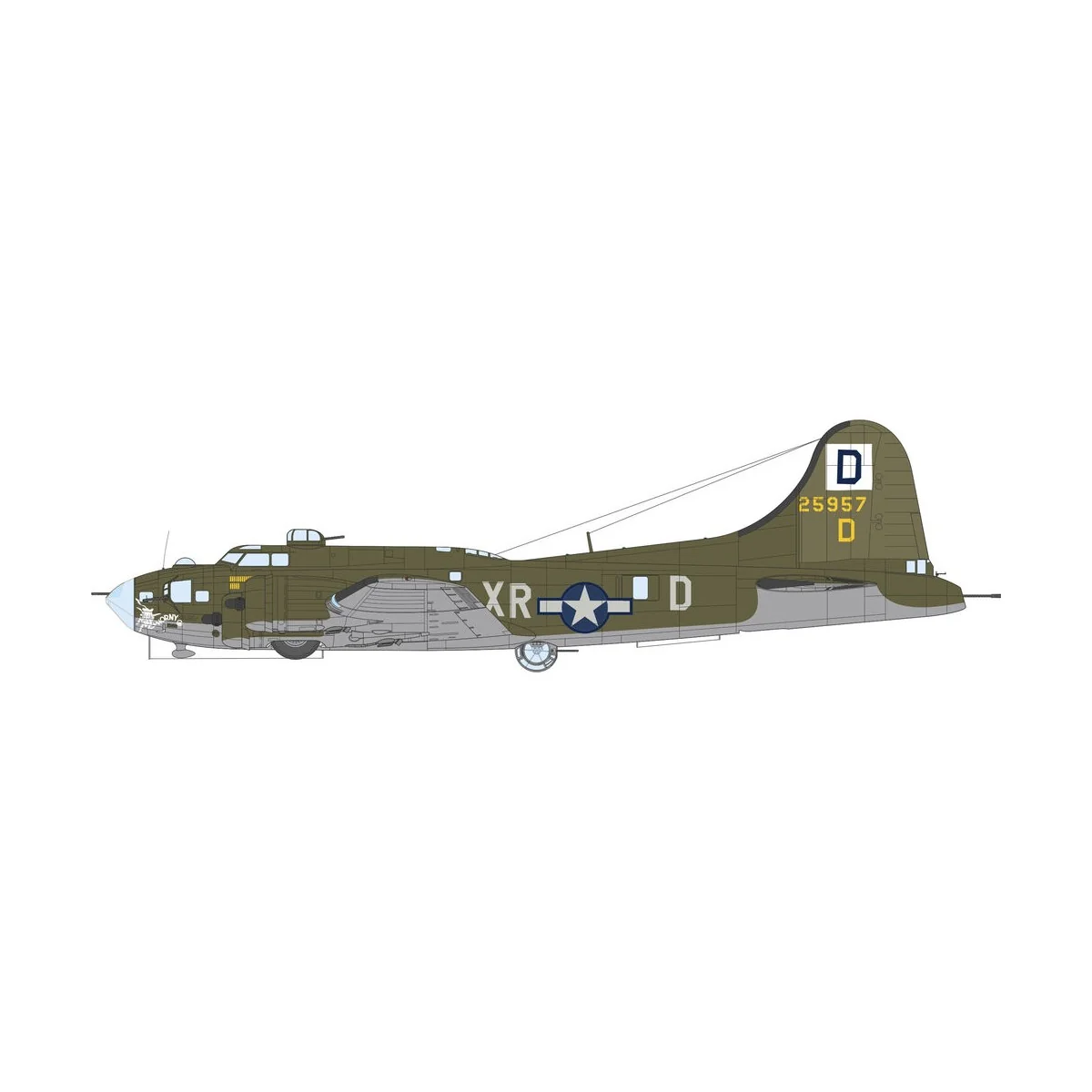 The Bloody Hundredth 1943, B-17F - Eduard Plastic Kits 11183