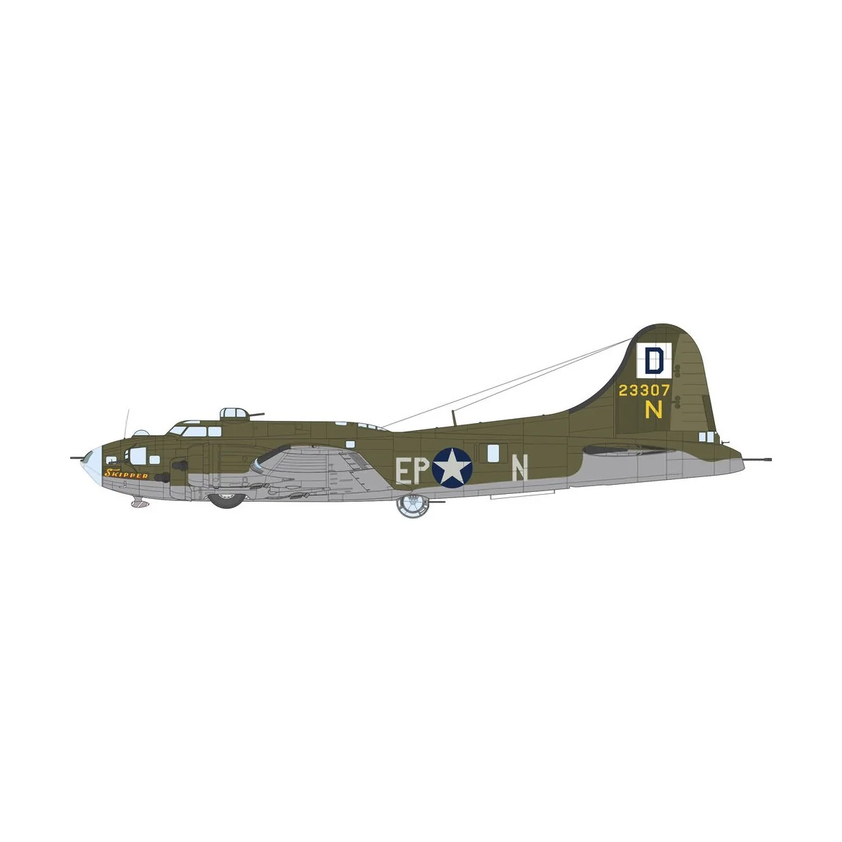 The Bloody Hundredth 1943, B-17F - Eduard Plastic Kits 11183