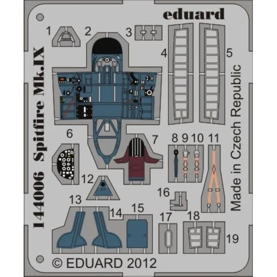 Spitfire Mk.IX for Eduard, 1/144 - Eduard Accessories 144006