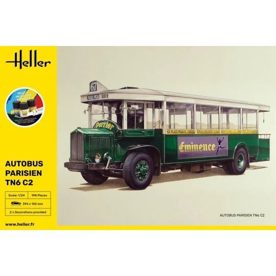 STARTER KIT Autobus TN6 C2, 1/24 - Heller 56789 STARTER KIT Autobus TN6 C2, 1/24 - Heller 56789