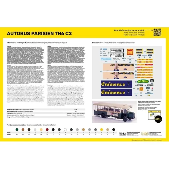 STARTER KIT Autobus TN6 C2, 1/24 - Heller 56789 STARTER KIT Autobus TN6 C2, 1/24 - Heller 56789